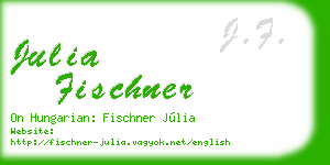 julia fischner business card